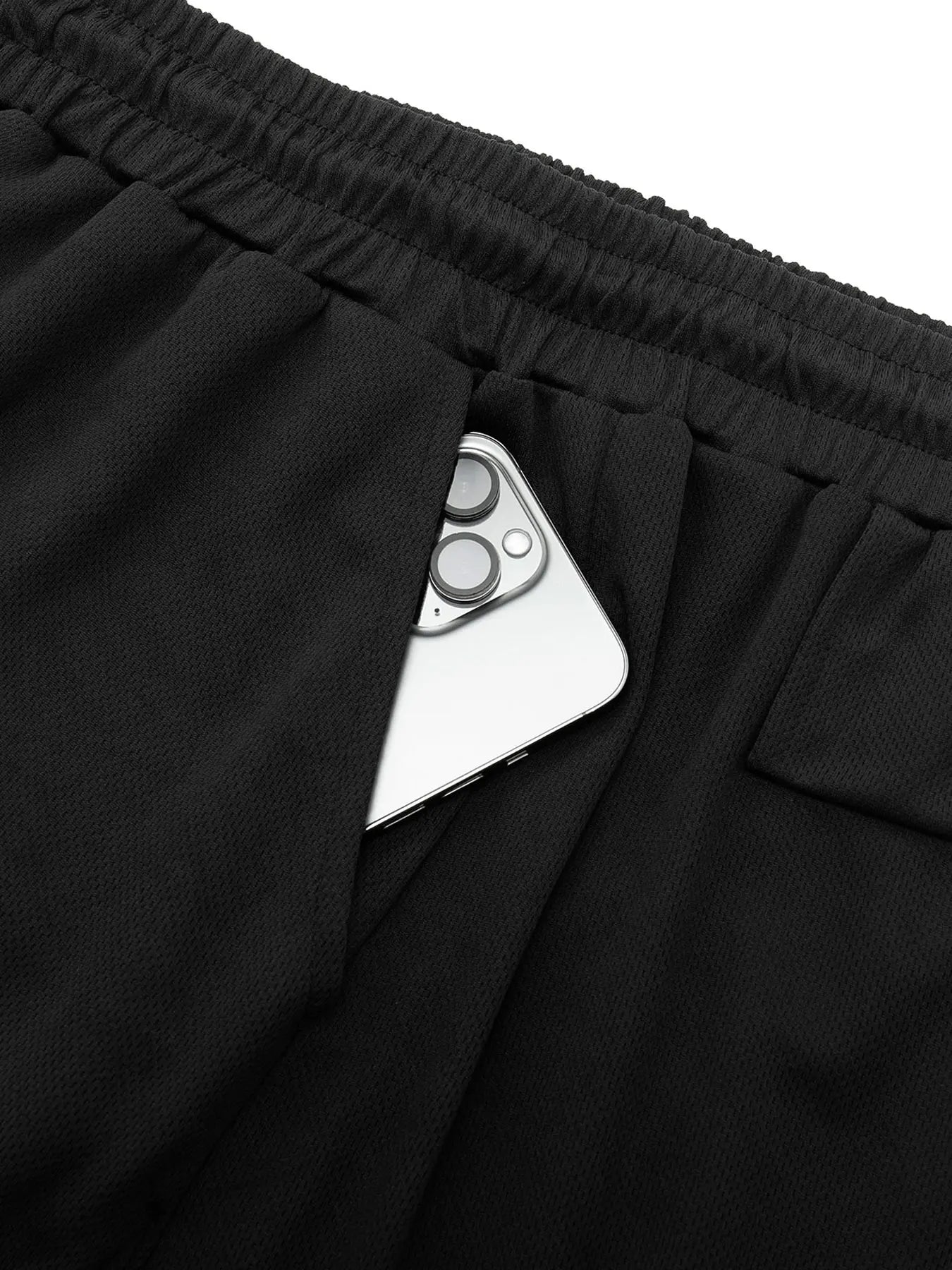 2-in-1 Men's Performance Running Shorts - Moisture-Wicking, Compression Support With Secure Zipper Pocket For Gym & Training