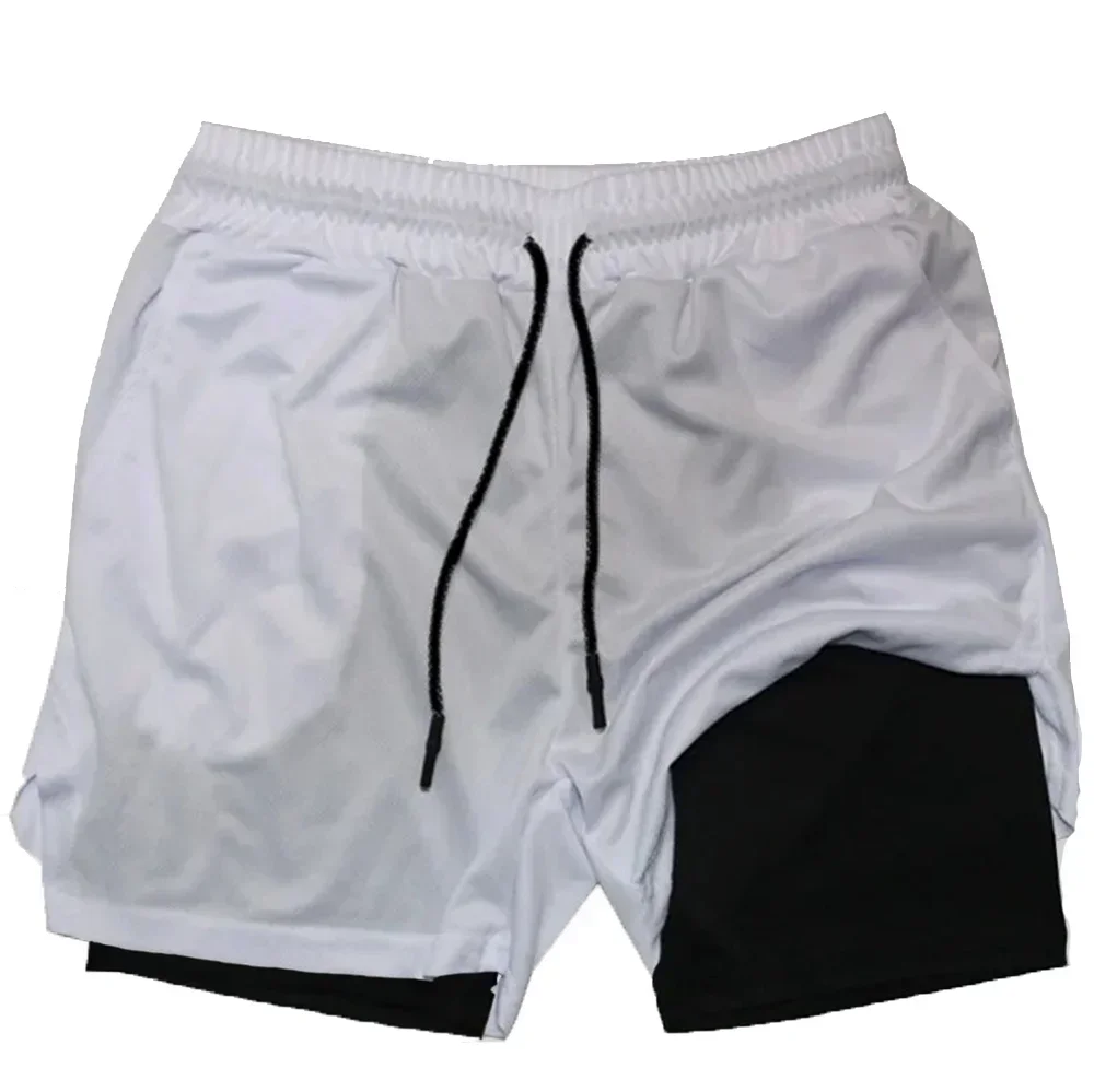 Summer Sports Versatile Double Layer Men's Shorts Everyday Casual Quick-drying Sports Shorts Men