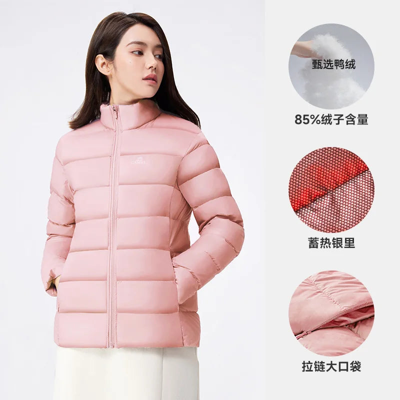 GOLDEN CAMEL Down Jackets Men and Women Winter Coats Lightweight Trendy Fleece Hiking Jackets for Men 2024 Winter New Clothing