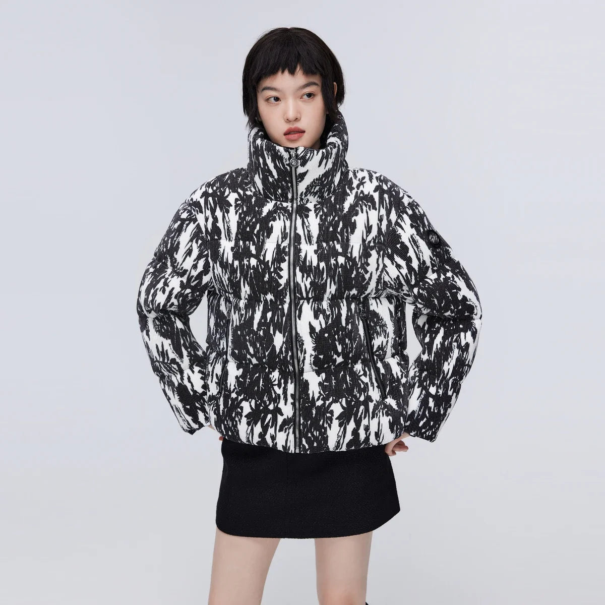 BOSIDENG Winter 90% Goose Down Jacket for Women Snow Jacket stand collar jacket deep winter Puffer Jackets Light Warm ATFH