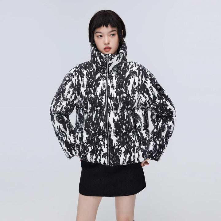 BOSIDENG Winter 90% Goose Down Jacket for Women Snow Jacket stand collar jacket deep winter Puffer Jackets Light Warm ATFH