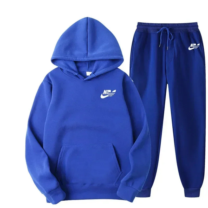 2025 Spring Autumn Men Casual Two Piece Sets Sweatshirts Men Women Street Los Fashion Printed Sports Suit ATFH