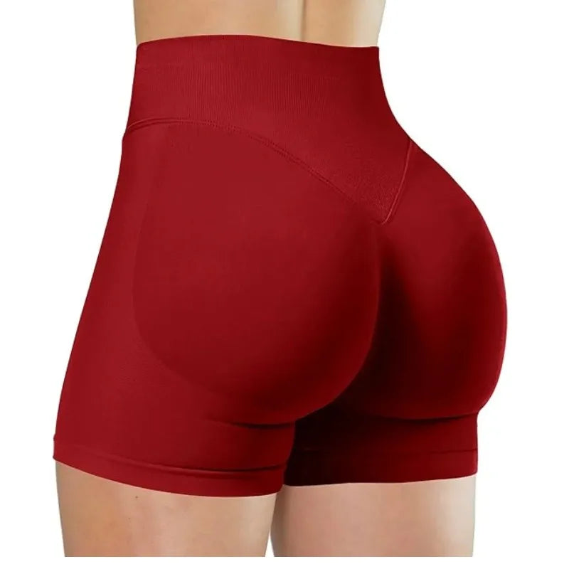 Women's Seamless High Waist Gym Shorts Butt Lifting Slim Fit High Elastic Yoga Shorts for Fitness Training Running & Cycling