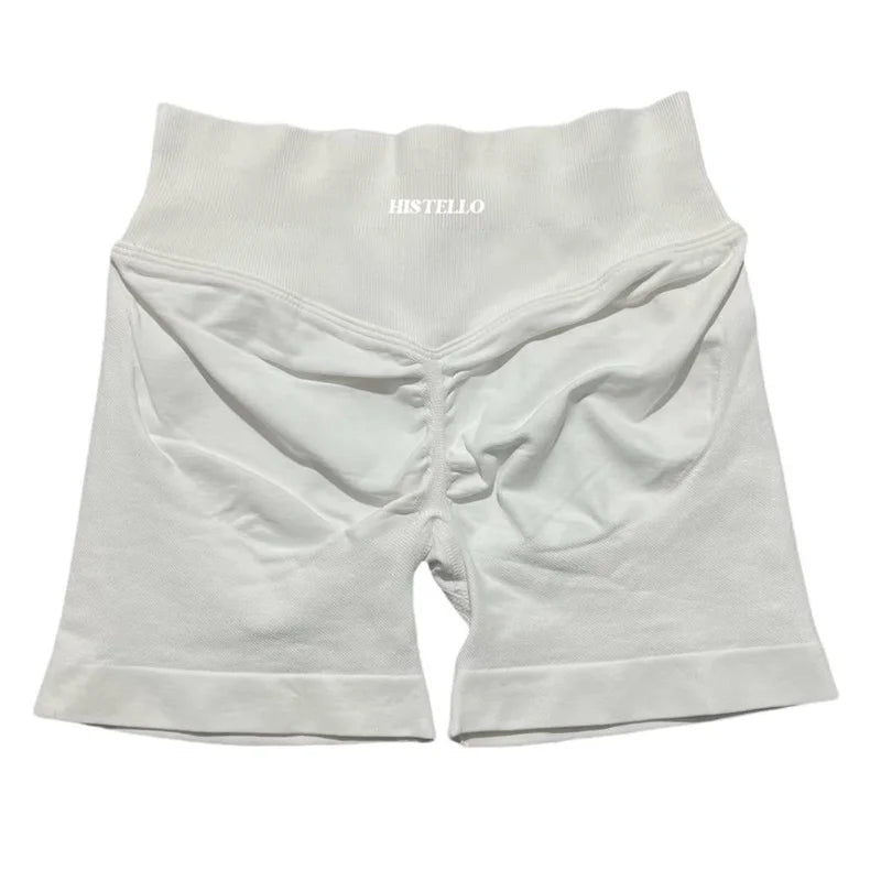 HISTELLO Sports Shorts Df Substitute High Waist Women Yoga Workout Short Seamless Leggings Stretch Fitness Running Gym Shorts Tahsi Fashion House