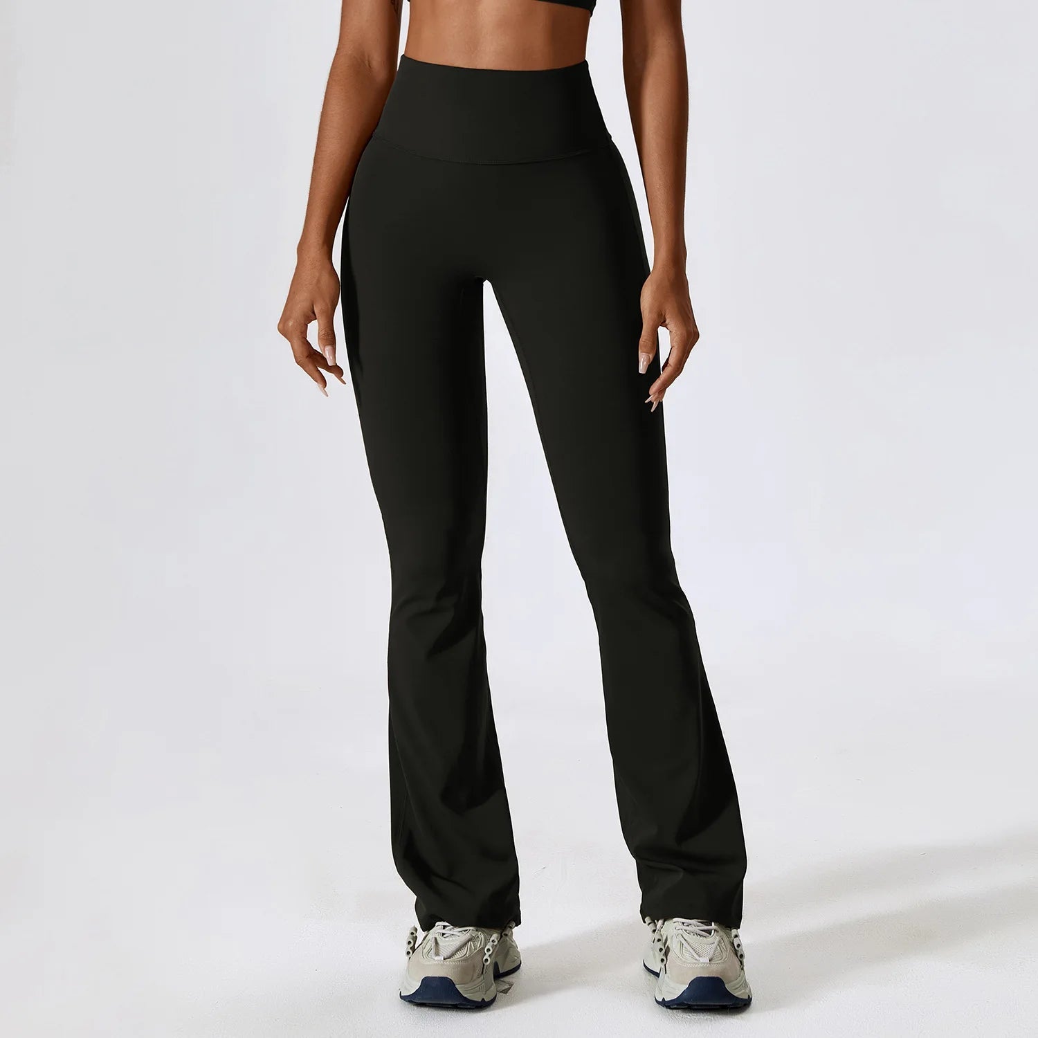 Workout Flare Leggings Yoga Pants Women High Waist Wide Leg Pants Women's Gym Fitness Sports Flared Pant Latin Dance Trousers ATFH