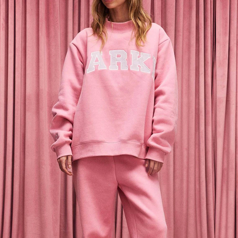 Rowan AAPK-Y046-4 Women ONeck Long Sleeve Female Pullover Love Letter Embroidery Sweatshirts Vintage Casual Sports Lady Top 2026 - ATFH