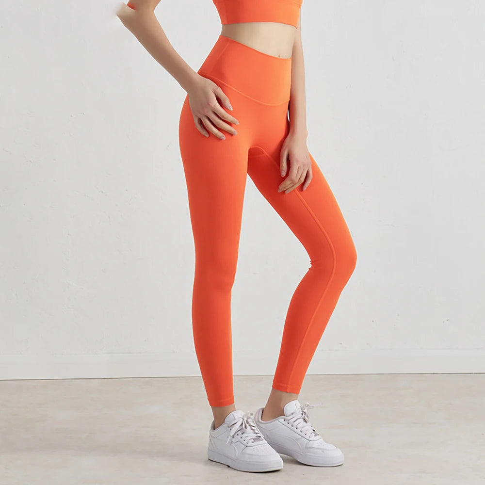 Yoga Leggings for Fitness Legging Sport Femme Back Pocket Pants Female Buttery Soft High Waist Leggins Push Up Gym Tights Women ATFH