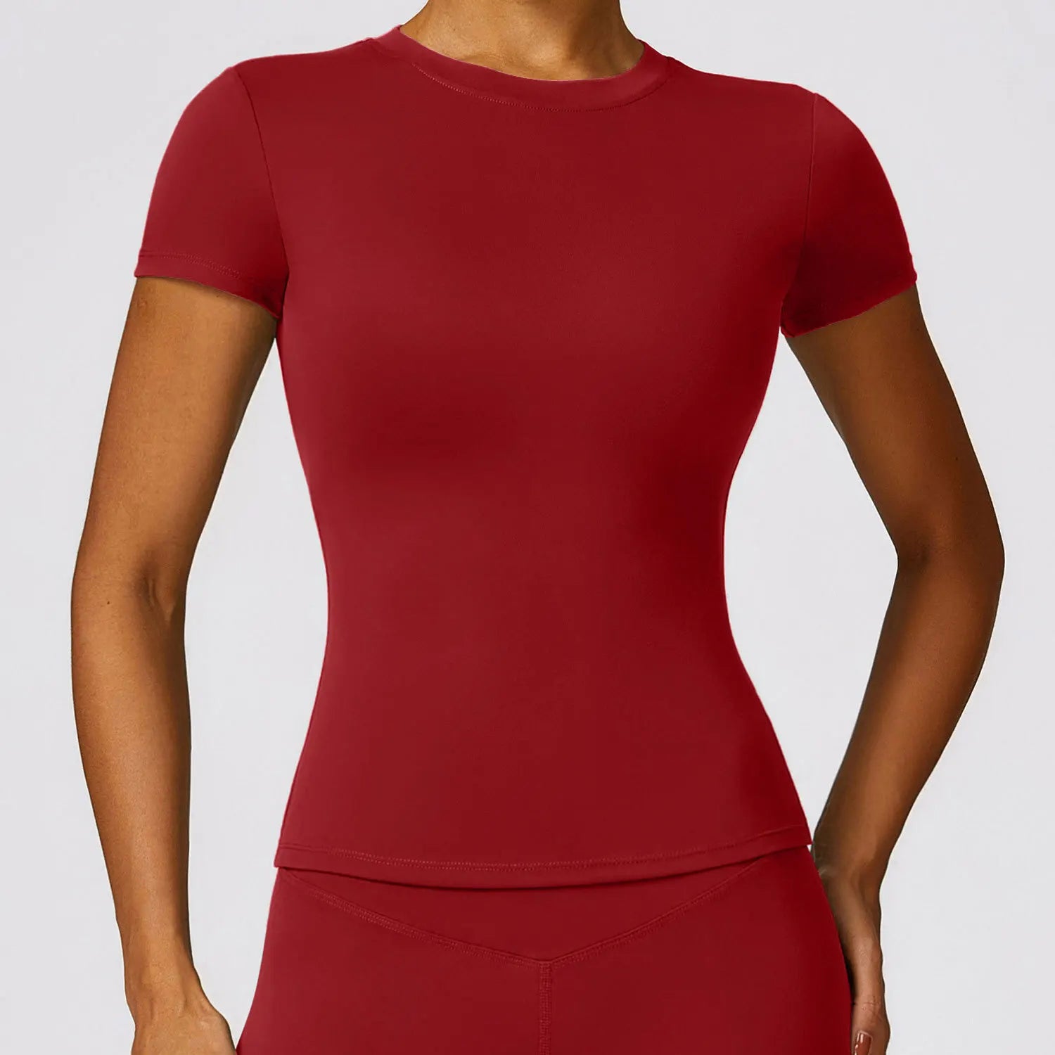 NCLAGEN Gym Top Women Short Sleeve Workout Clothes Sports T Shirt Femme Fitness Activewear Running Accessories Yoga Tight Tops - ATFH