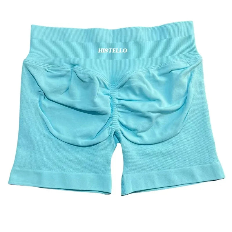 HISTELLO Sports Shorts Df Substitute High Waist Women Yoga Workout Short Seamless Leggings Stretch Fitness Running Gym Shorts Tahsi Fashion House