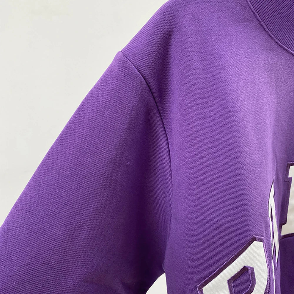 Rowan AAPKY036 Women O-Neck Long Sleeve Female Pullover Letter Embroidery Sweatshirts Vintage Casual Sports Lady Top 2026 - ATFH