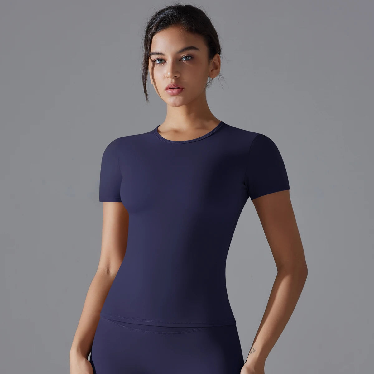 Yoga Vest Training Fitness Top Windproof Running Suit Solid Colour Cycling Fitness Quick Dry Women's Sweatshirt - ATFH