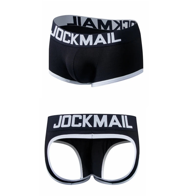 Mens Underwear Jockstrap Boxer Trunks Gay Penis Pouch Cueca Boxer Calzoncillos Hombre Man Boxer Shorts Sleepwear Gay Panties