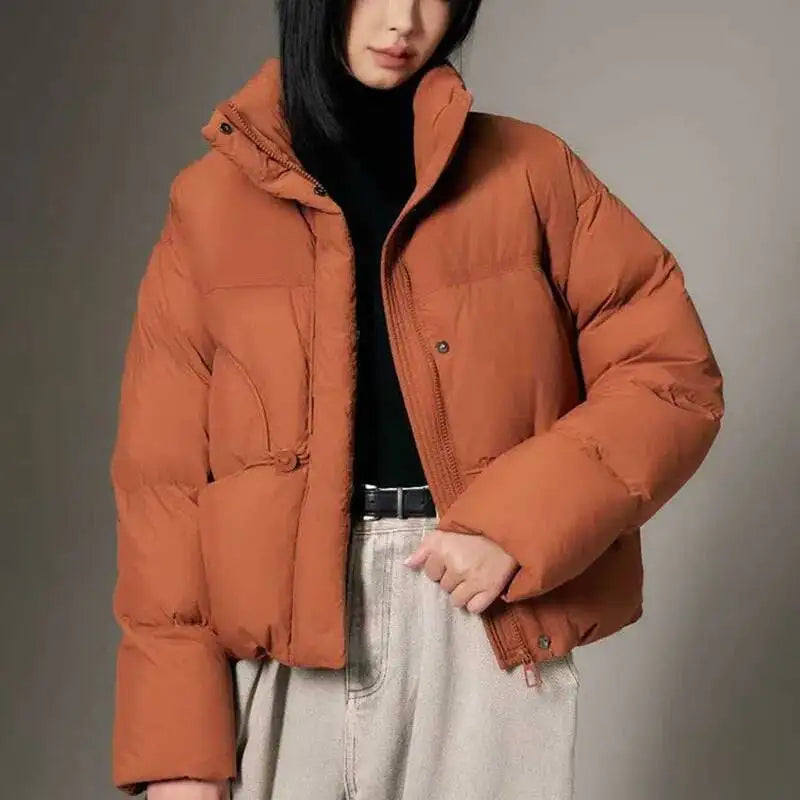 Parker Overcoat 2026 Winter New Stand Collar Short Women 90 Duck High-Quality Women's Down Jacket