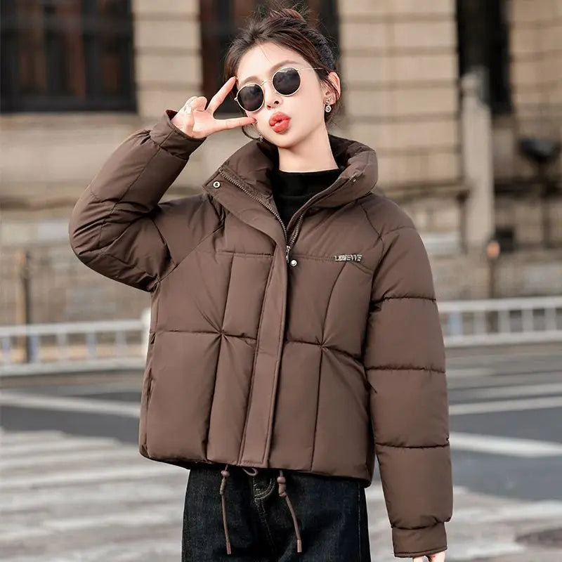 Women's Winter Parkas 2026 New Thicken Short Loose Ladies Cotton Jacket table Version Temperament Female Coat ATFH