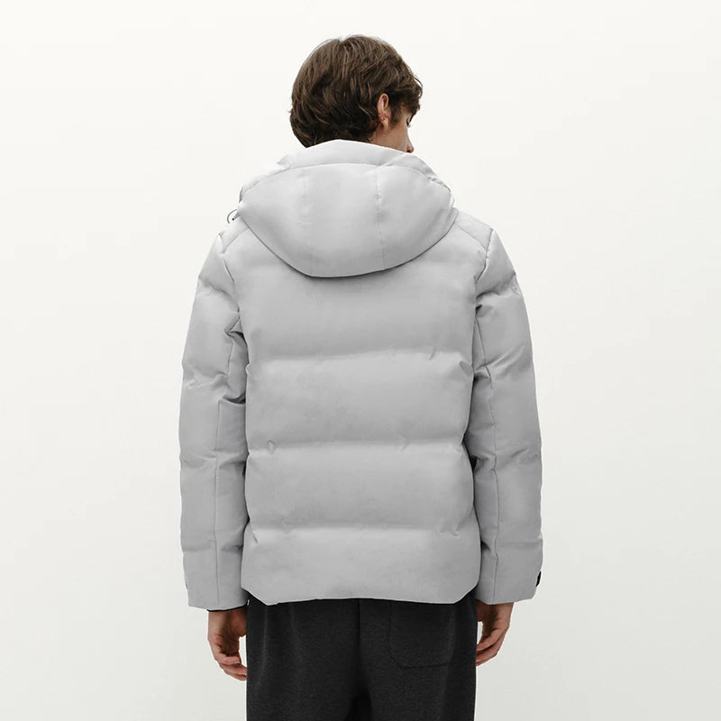 Semir Men Down Jacket Water Repellent Windproof Shell 90 Percent Down Fill Seamless Bonded Heavyweight Build 2026 Winter