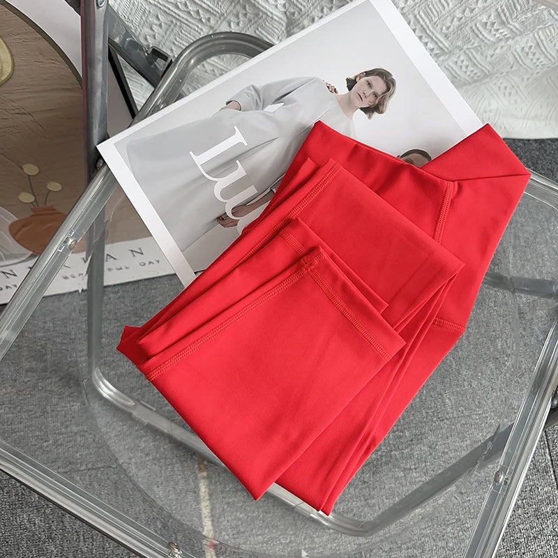 Hot Sale Yoga Leggings Women High Waisted Hip Lifting Fitness Leggings Running Cycling Pants Breathable Sports Leggings ATFH