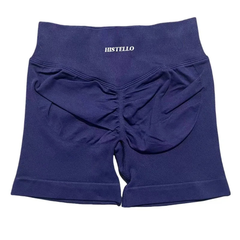 HISTELLO Sports Shorts Df Substitute High Waist Women Yoga Workout Short Seamless Leggings Stretch Fitness Running Gym Shorts Tahsi Fashion House