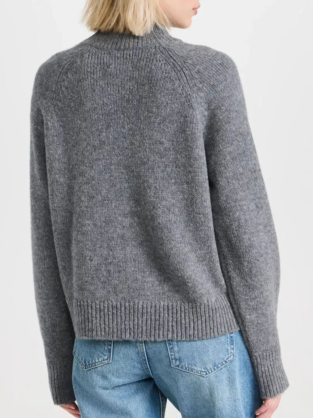Paris Intarsia-Knit Sweater Pullover Gray Winter Clothes new Designer Fashion Pullovers Sweater streetwear winter women tops - ATFH