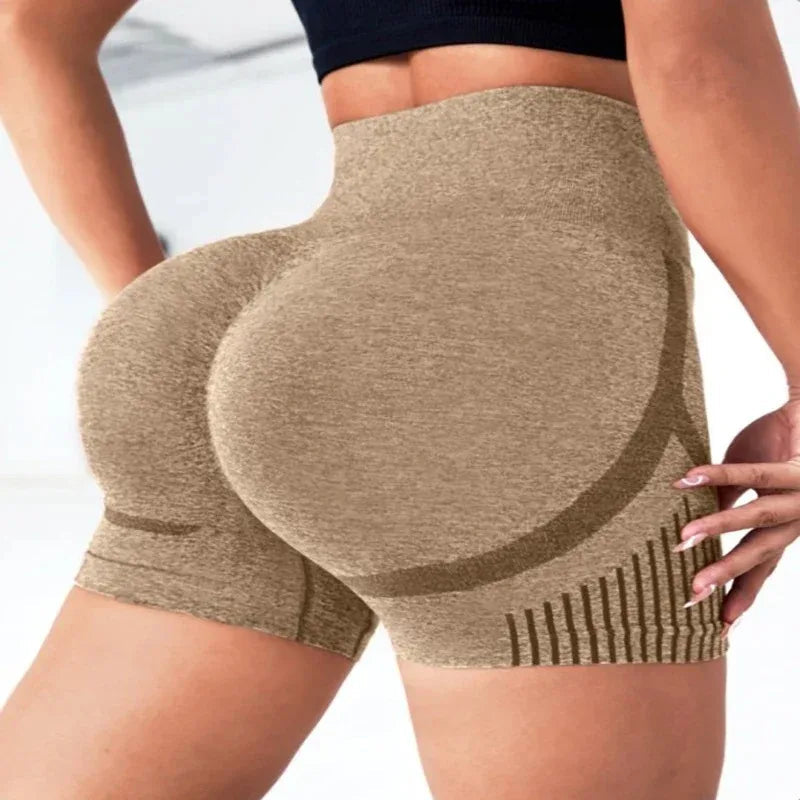 Yoga Underpants Seamless High-Elasticity High-Waist Quick-Drying Casual Sports Yoga Shorts Women's Tahsi Fashion House
