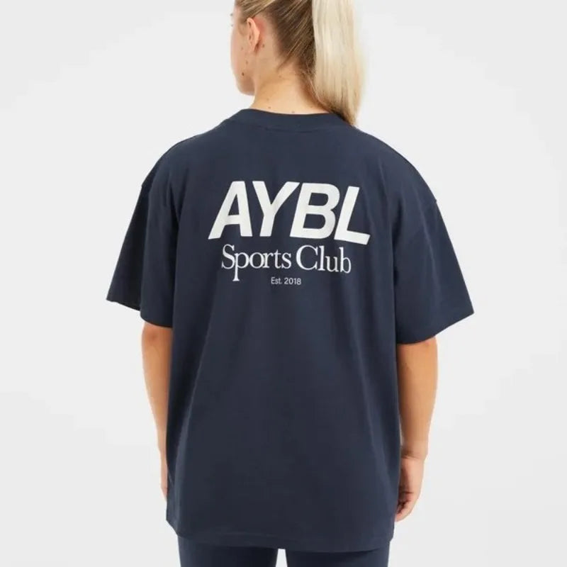 Unisex Loose Fitness T Shirt Quick Dry Breathable Gym Workout Tops For Men Women AY Casual Athletic Short Sleeve Tee Bodybuildin - ATFH