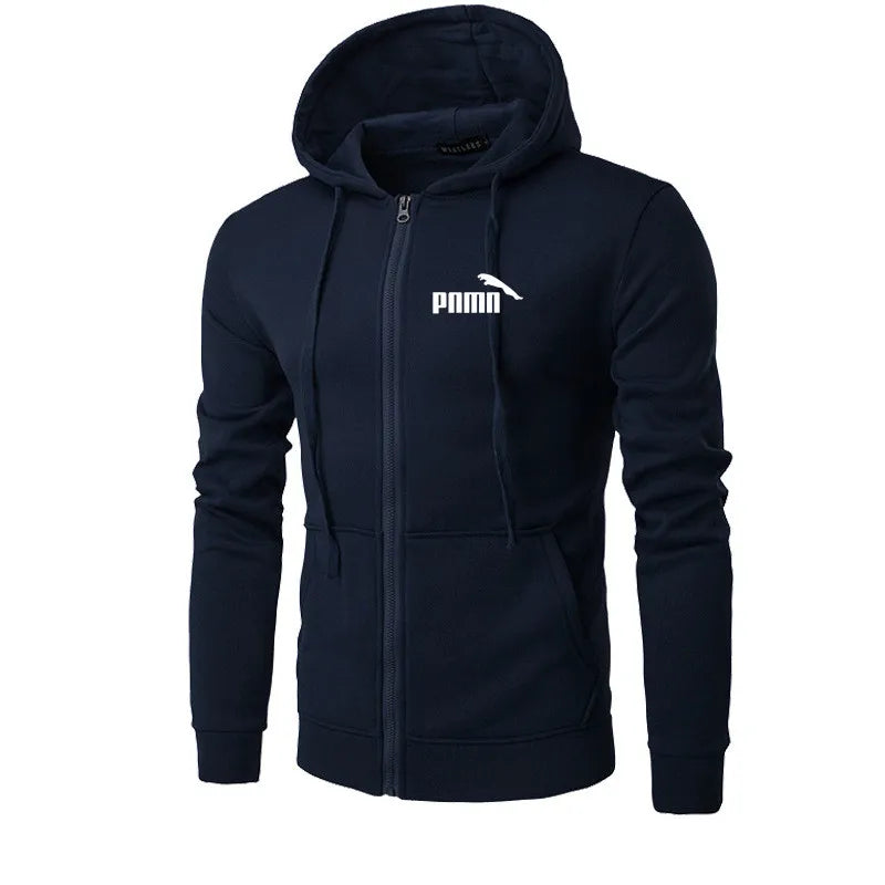 Autumn Men Sweatshirts Long Sleeve Jacket Hoodie Zipper Closure Jacket Male Hoodies Sweatshirt Slim Fit Male Clothing - ATFH
