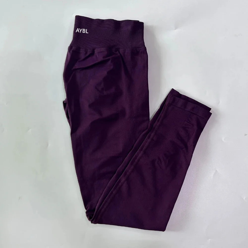 Impact Halter Top Impact Leggings for Women Seamless Sports Yoga Pants Low Ribbed Band Gym clothes Fitness Workout Clothes - ATFH