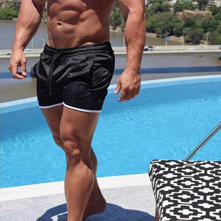 New Breathable Mesh Men's Sports Shorts, Motorcycle, Sports Shirt, Basketball, Beach Pants, Fitness, Gym Training, Summer