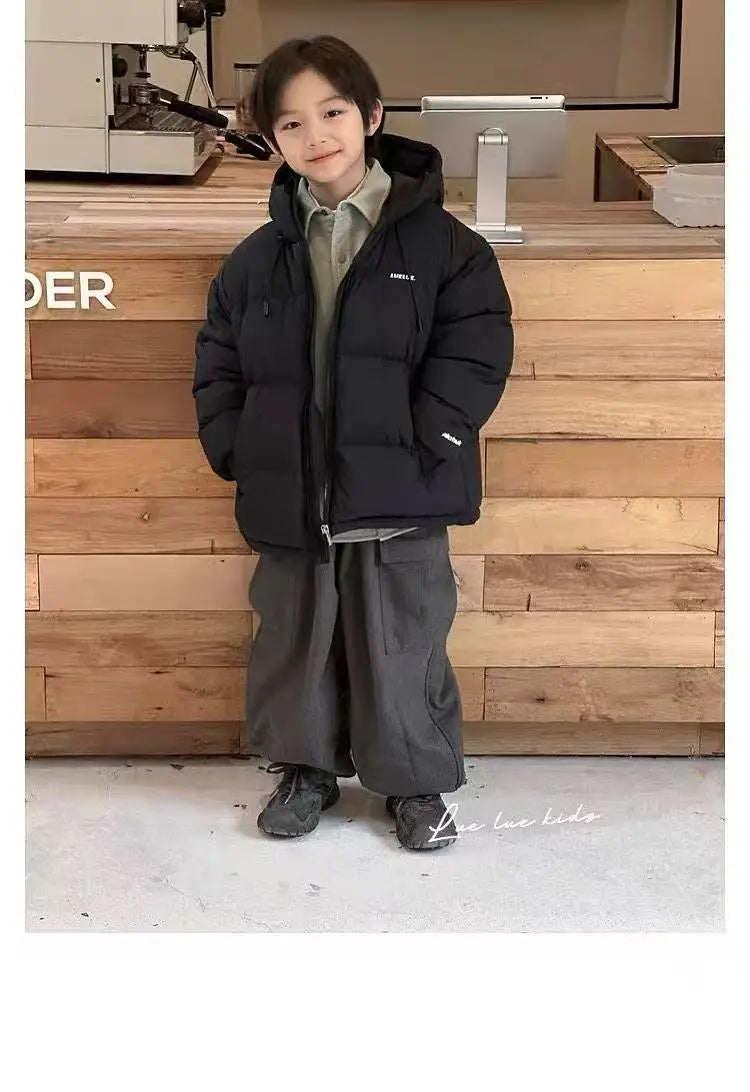 New  Boy  Winter Down Jacket Thickness Kids Baby  Coats  Children   Autumn  2025-A096