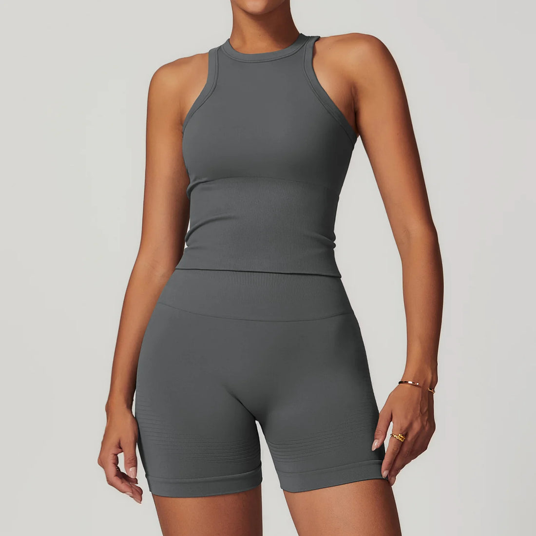 2/3/4PCS Yoga Set Gym Clothes Sportswear Seamless Yoga Suits For Women Fitness Long Sleeved Tracksuits Sports Bra Gym Leggings - ATFH