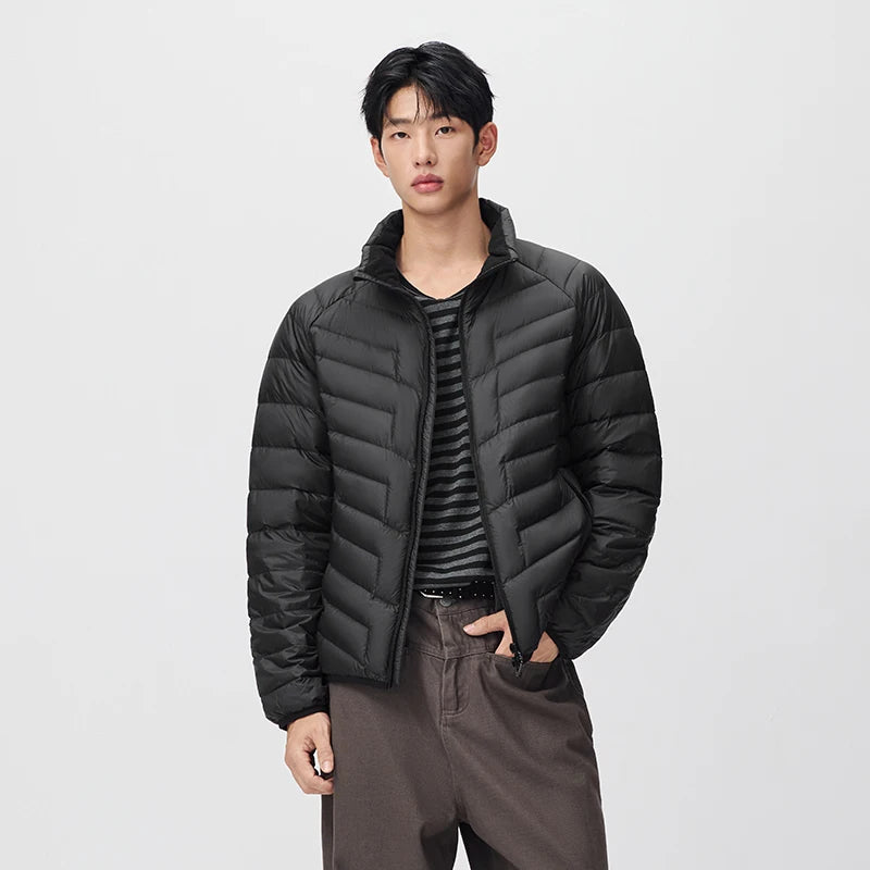 Semir Men Down Jacket Modern Style Quilted Water Repellent Raglan Sleeve 2026 New Winter Daily Wear Urban Casual Style
