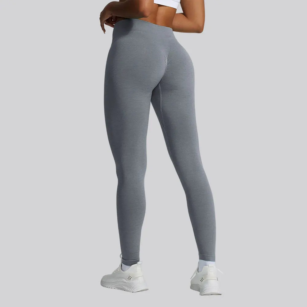 Seamless Stretch Sports Leggings Women's High Waisted Yoga Pants Gym Clothing Women Sexy Push Up Fitness Running Workout Tights - ATFH