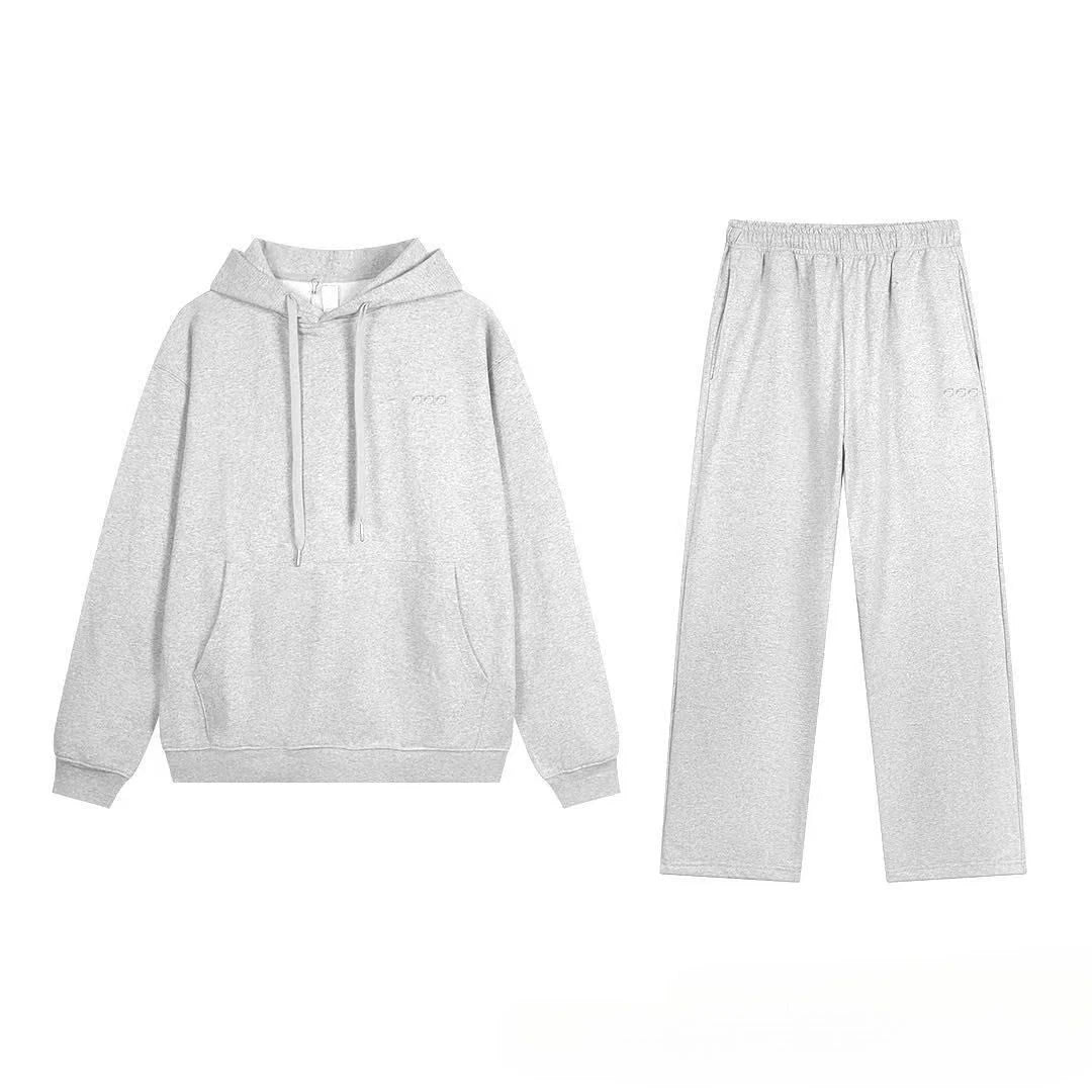 2026 Men's Autumn/Winter Sports and Leisure Top, Pants, Loose and Comfortable Simple Set, Two Piece Set - ATFH