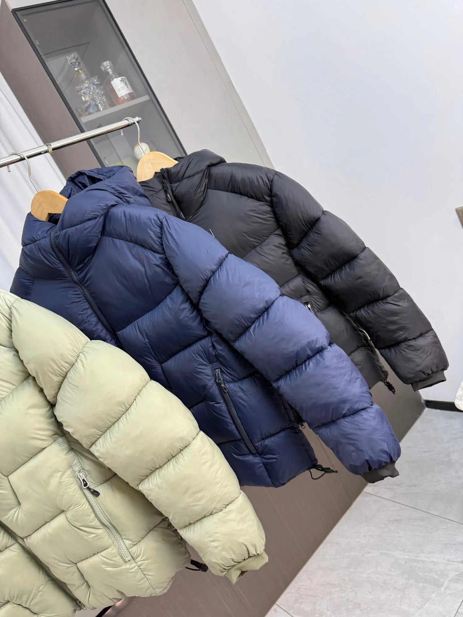 Lightweight padded jackets Outdoor Mountaineering Thickened Cotton-padded Clothes men's down coats and parkas tops ATFH