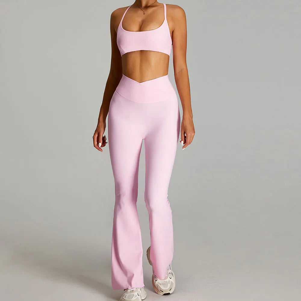 mikeyoga Women Yoga Suit 2PCS Sports Set Quick-Drying Gym Set Women Tracksuit Running Workout Short Sleeves Sports Yoga Clothing - ATFH