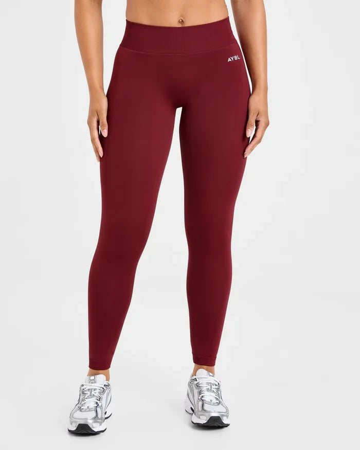 New Release Women‘s Low Ribbed Band Scrunch Bum Seamless Yoga Pants Gym Leggings Fitness Sweat Wicking Stretch Workout Tights - ATFH