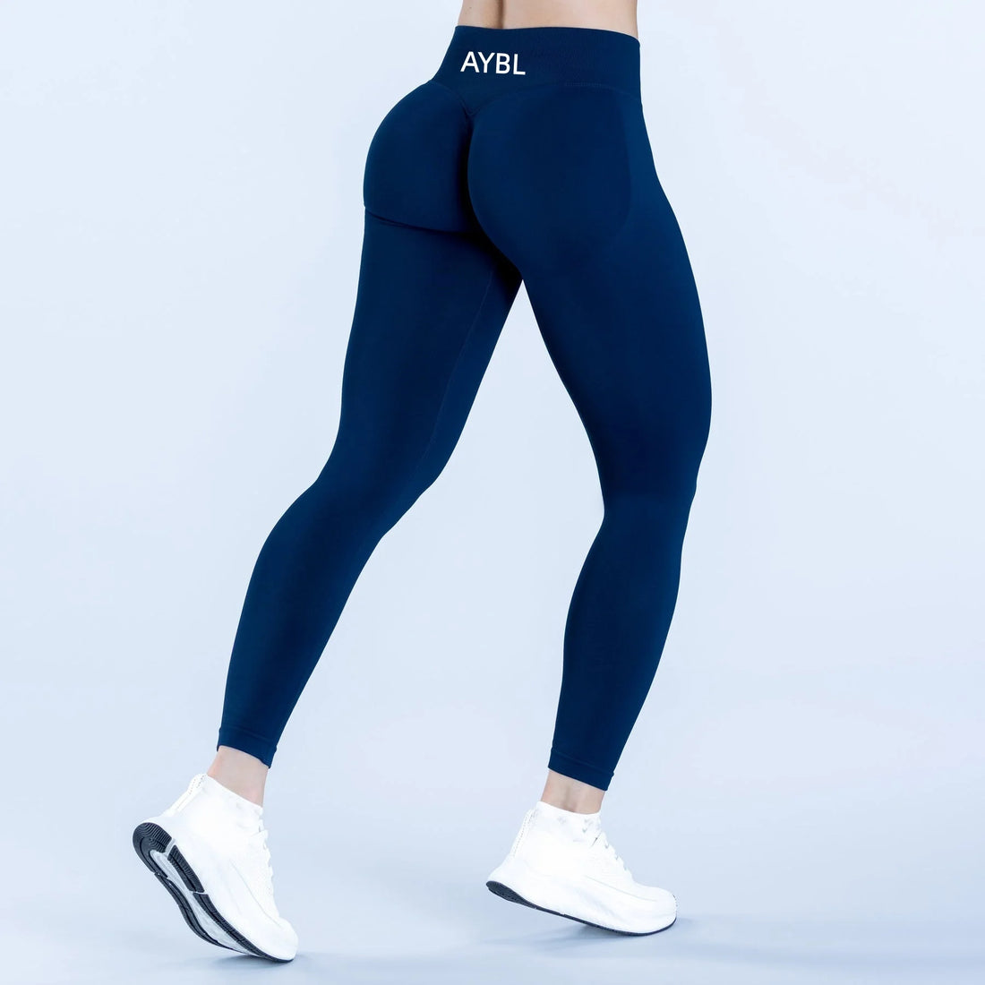 New Release Women‘s Low Ribbed Band Scrunch Bum Seamless Yoga Pants Gym Leggings Fitness Sweat Wicking Stretch Workout Tights - ATFH
