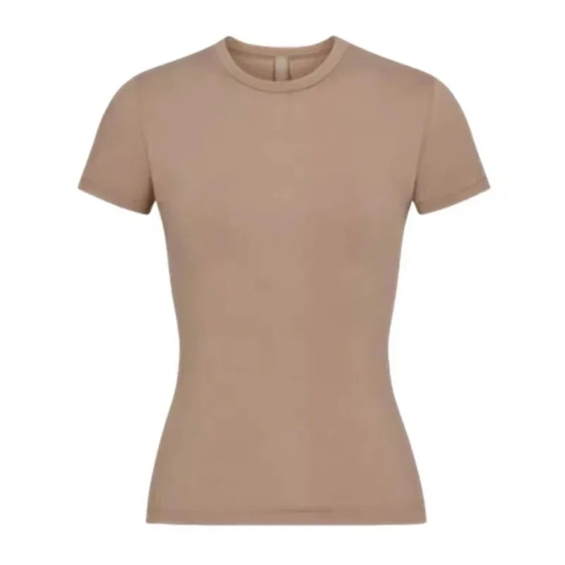 26SS COTTON JERSEY TSHIRT - Kardashian Cotton Jersey Short Sleeve T-Shirt - ATFH