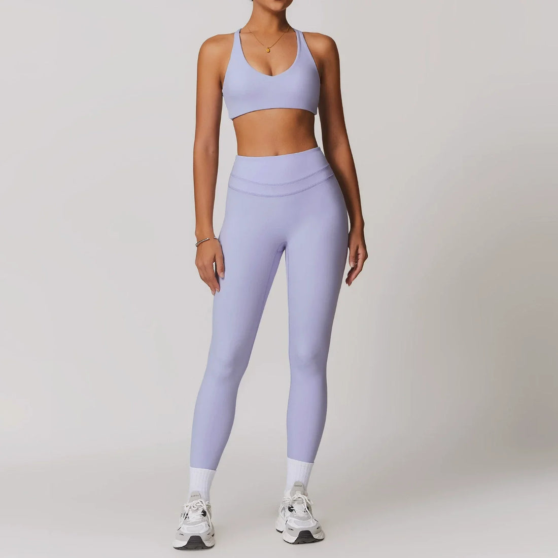 2 Pieces Sportswear Women Yoga Set Gym Clothes Sportswear Yoga Suits Fitness Set Tracksuits Sports Bra Gym High Waist Leggings - ATFH