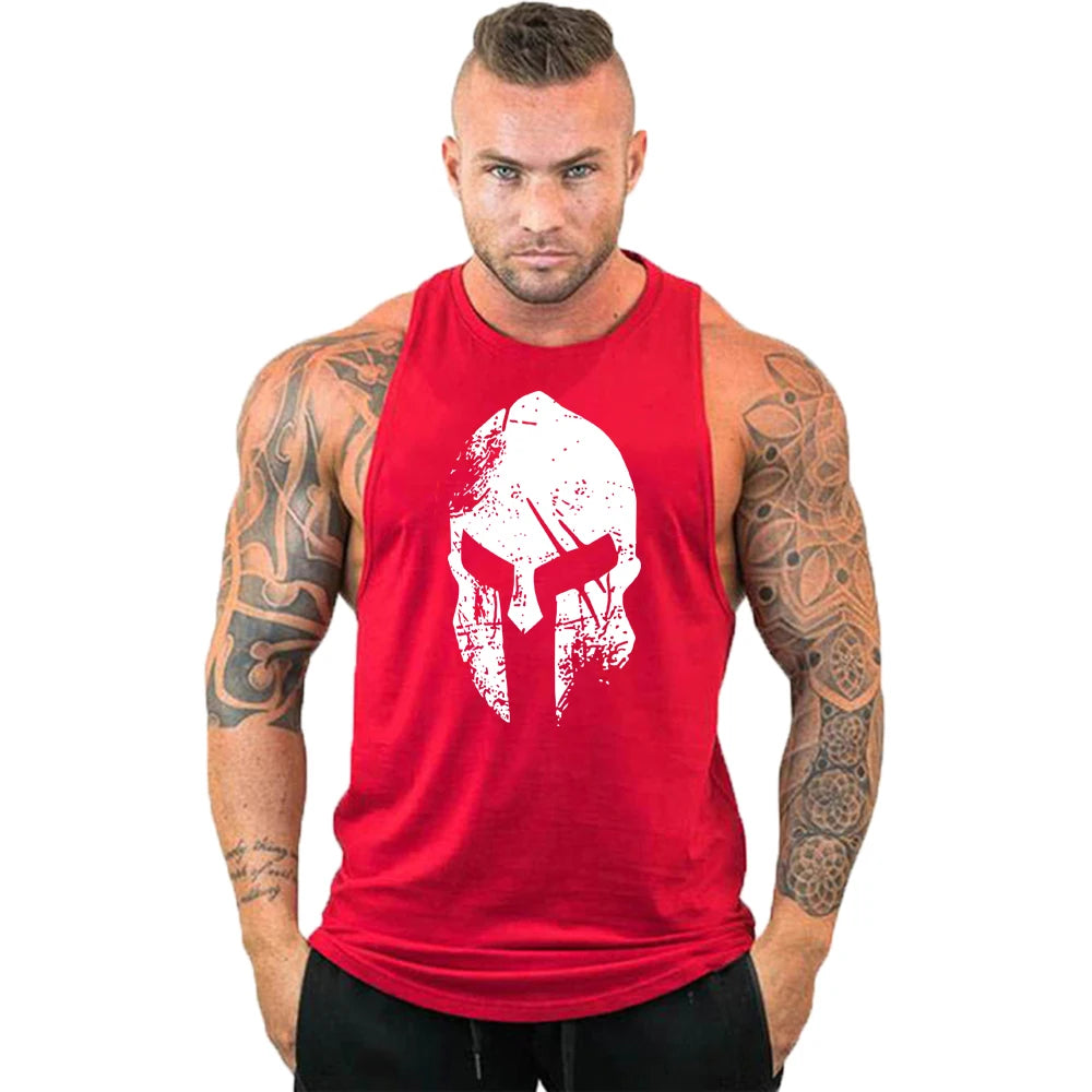 2023 New Cotton Workout Gym Tank Top Mens Muscle Sleeveless Sportswear Shirt Stringer Fashion Bodybuilding Singlets Fitness Vest