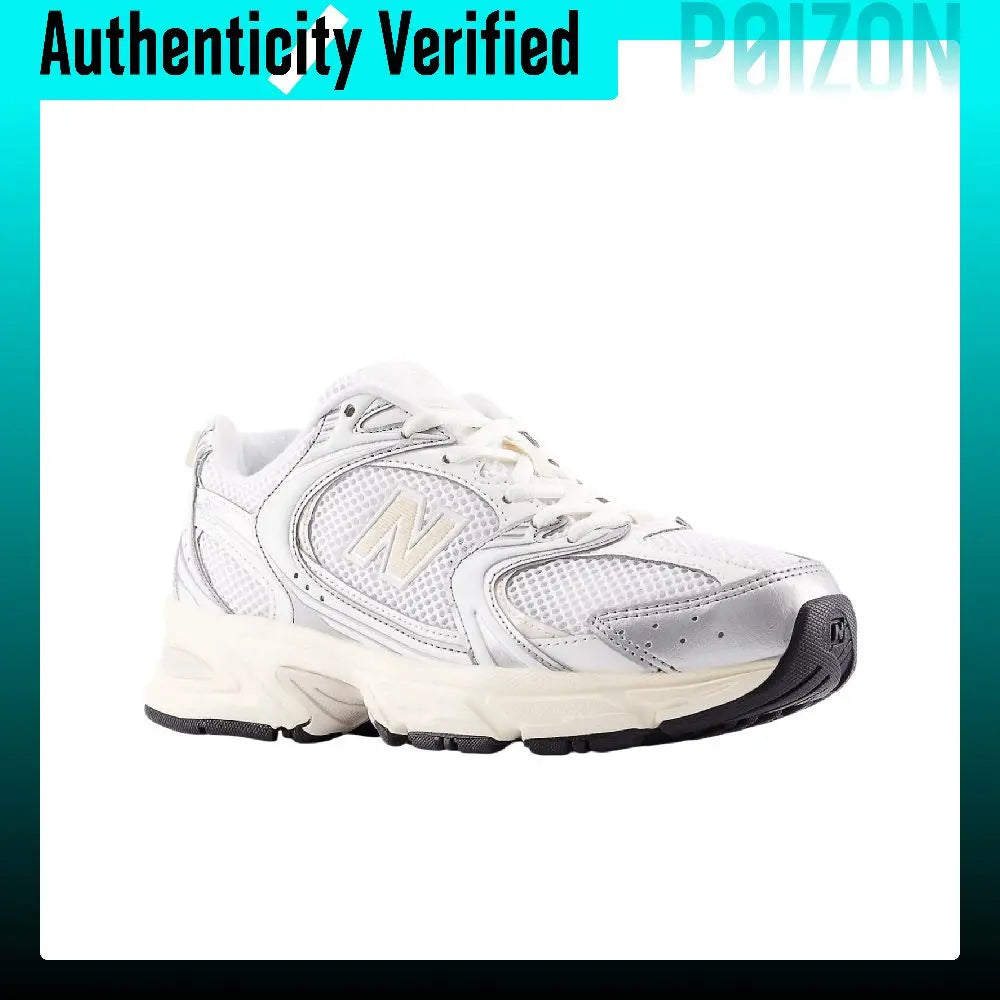 New Balance NB 530 Low top Casual Running Shoes Unisex White Silver U530ESB
