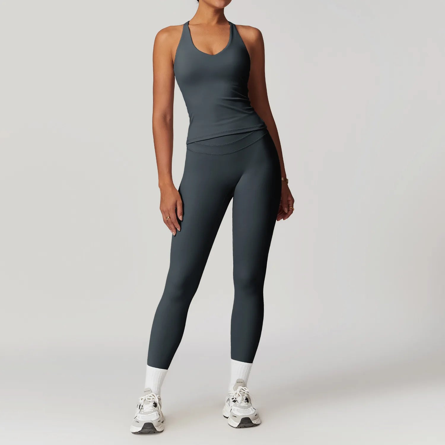 SWELTERING 2 Pieces Sportswear Women Yoga Set Gym Clothes Sportswear Yoga Suits Fitness Set Tracksuits Sports Bra Gym Leggings - ATFH