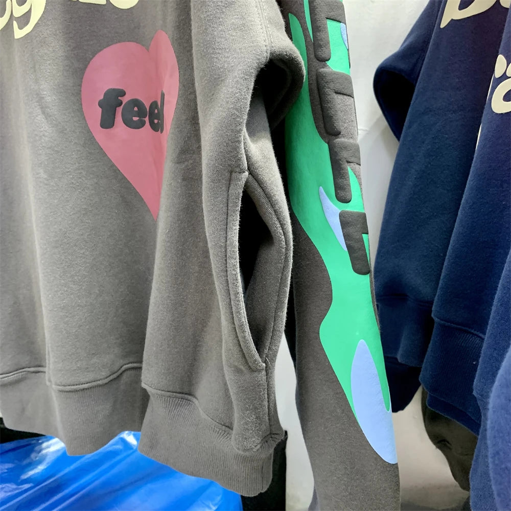 Vintage CPFM Kids See Ghosts FREEEE Hoodie Men Women Puff Print Sweatshirts Oversize Pullovers Hooded - ATFH