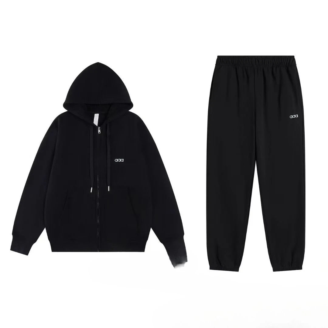 2026 Men's Autumn/Winter Sports and Leisure Top, Pants, Loose and Comfortable Simple Set, Two Piece Set - ATFH