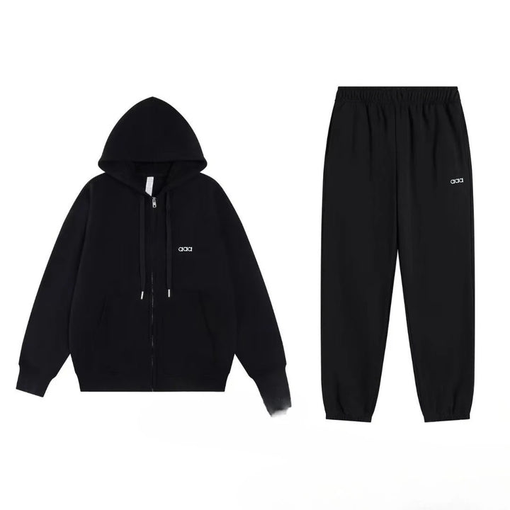 2026 Men's Autumn/Winter Sports and Leisure Top, Pants, Loose and Comfortable Simple Set, Two Piece Set - ATFH