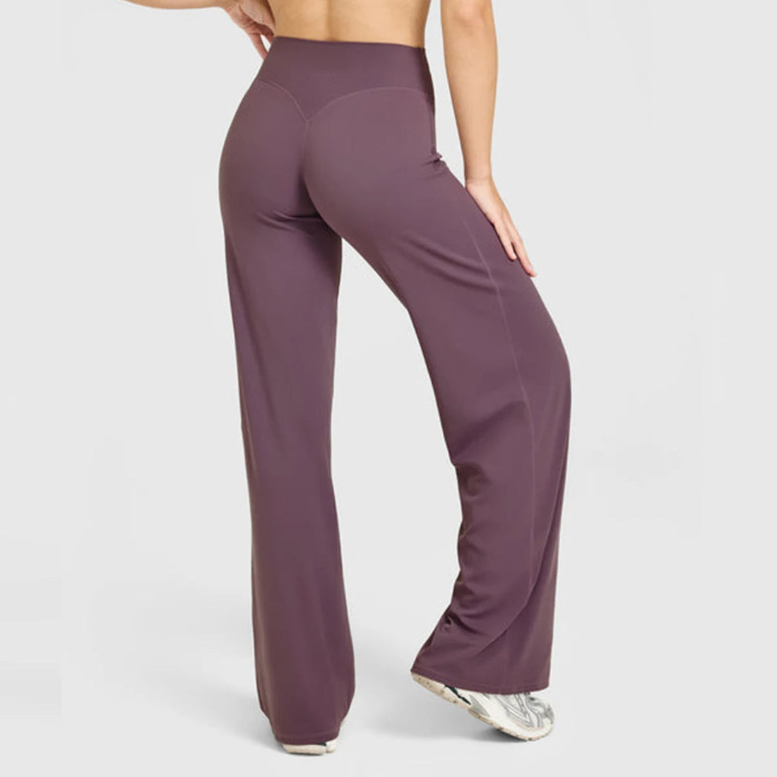 Flared Leggings Straight Leg Leggings Woman Wide-leg Pants Yoga Breathable Fitness Clothing Versatile Casual Pants ATFH