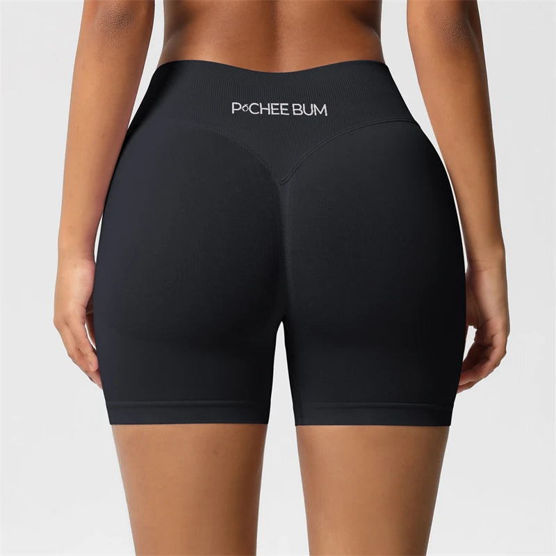 BUM Shaping Yoga Shorts Woman Stretch Breathable Peach Hip Fitness Running Shorts Hip High Stretch Impact Wicks Gym Shorts
