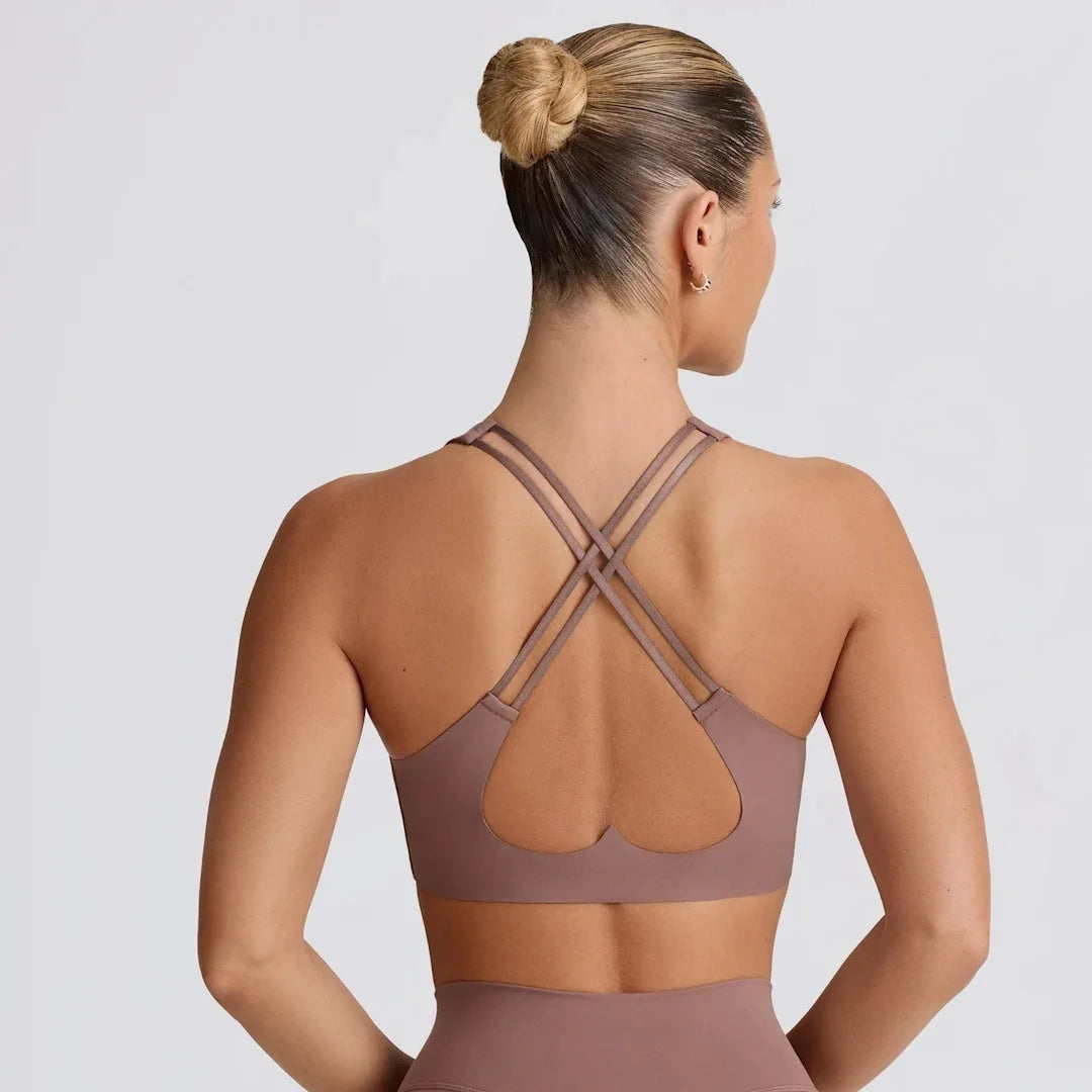 SexyVSports Yoga Vest with Chest Pad, Can Be Worn Outside, Fitness Training Top - ATFH