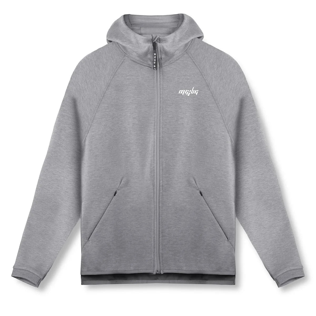 Men Sweater Jacket Spring and Autumn Windproof Zip Up Hooded Cardigan Zipper Casual Sports Coats with Hoody - ATFH