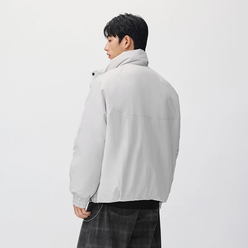 Semir Men Down Jacket 80 Percent Down Fill Raglan Sleeve Stand Collar Oversized Fit Modern Style 2026 New Winter Daily Wear
