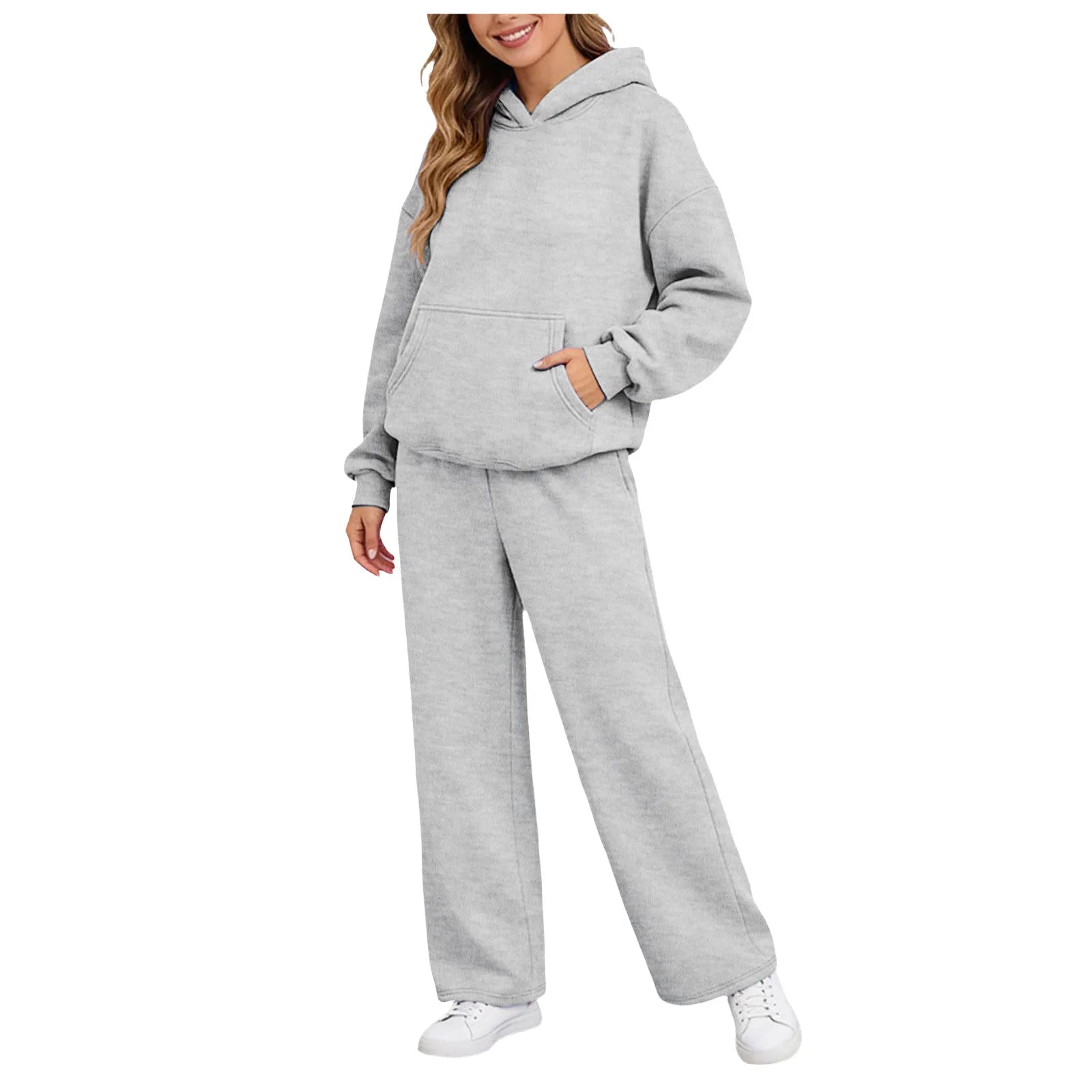 Women Jogging Bottoms Hoodie Tracksuit Sports Trousers Leisure Suit Set Hoodie Sweat Jacket Jogging Suit With 1940s Jumpsuit